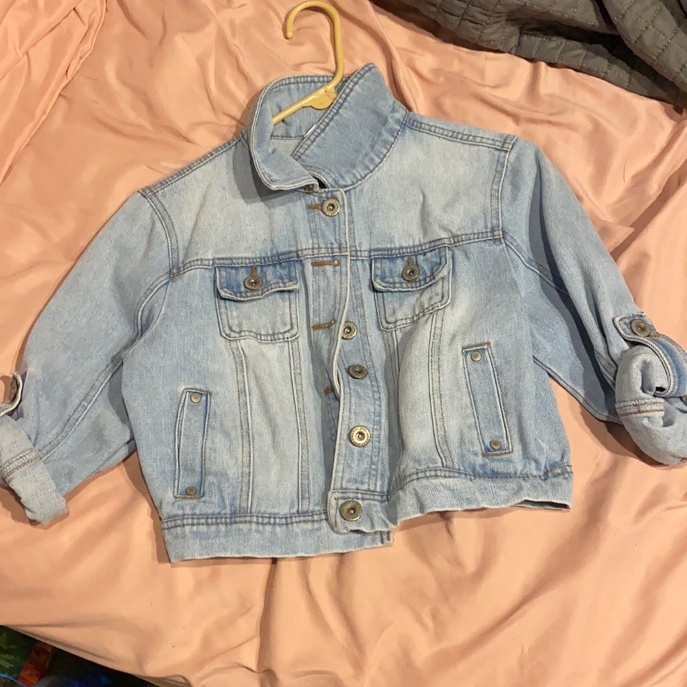 Mid forearm jean jacket!